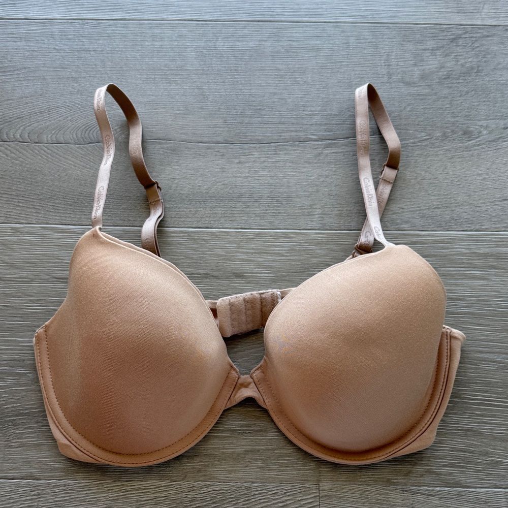 Calvin Klein Nude Beige Lightly Lined Bra